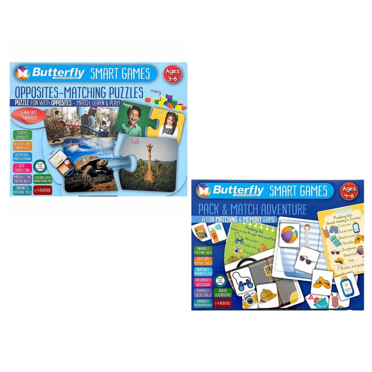 Butterfly Smart Games - Logic, Sorting & Reasoning Discovery Pack (2-Pack)