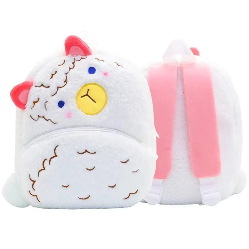 Cute Animals Cartoon Plush Children Backpacks Schoolbag Girls Boys casual - Alpaca