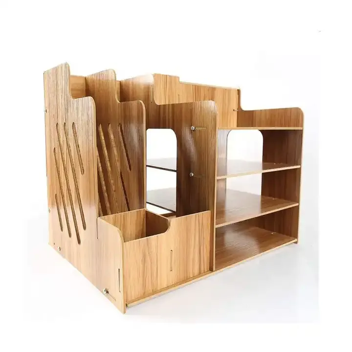 Combohome Office Desktop Bookshelf Paper Storage Organizer