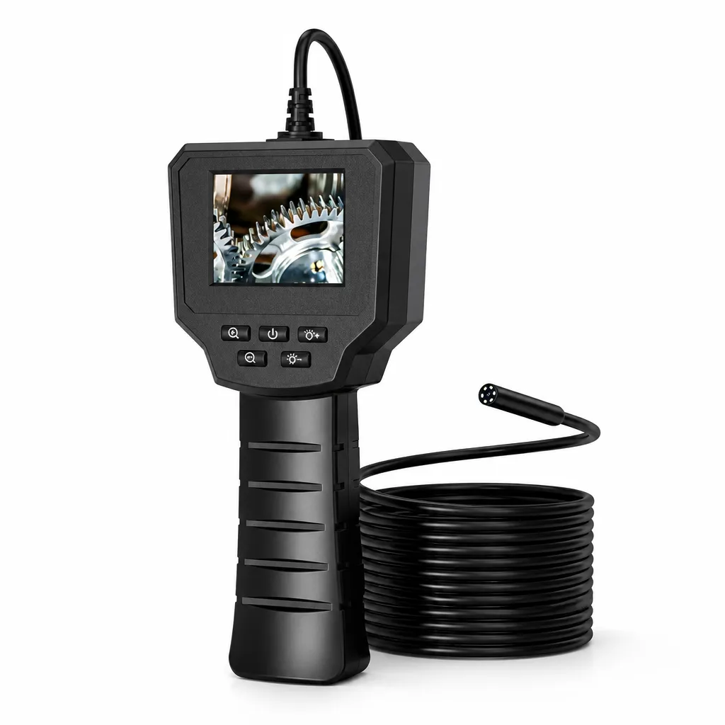 Inspection Camera 10m Camera with Flexible Cable Handheld with Display