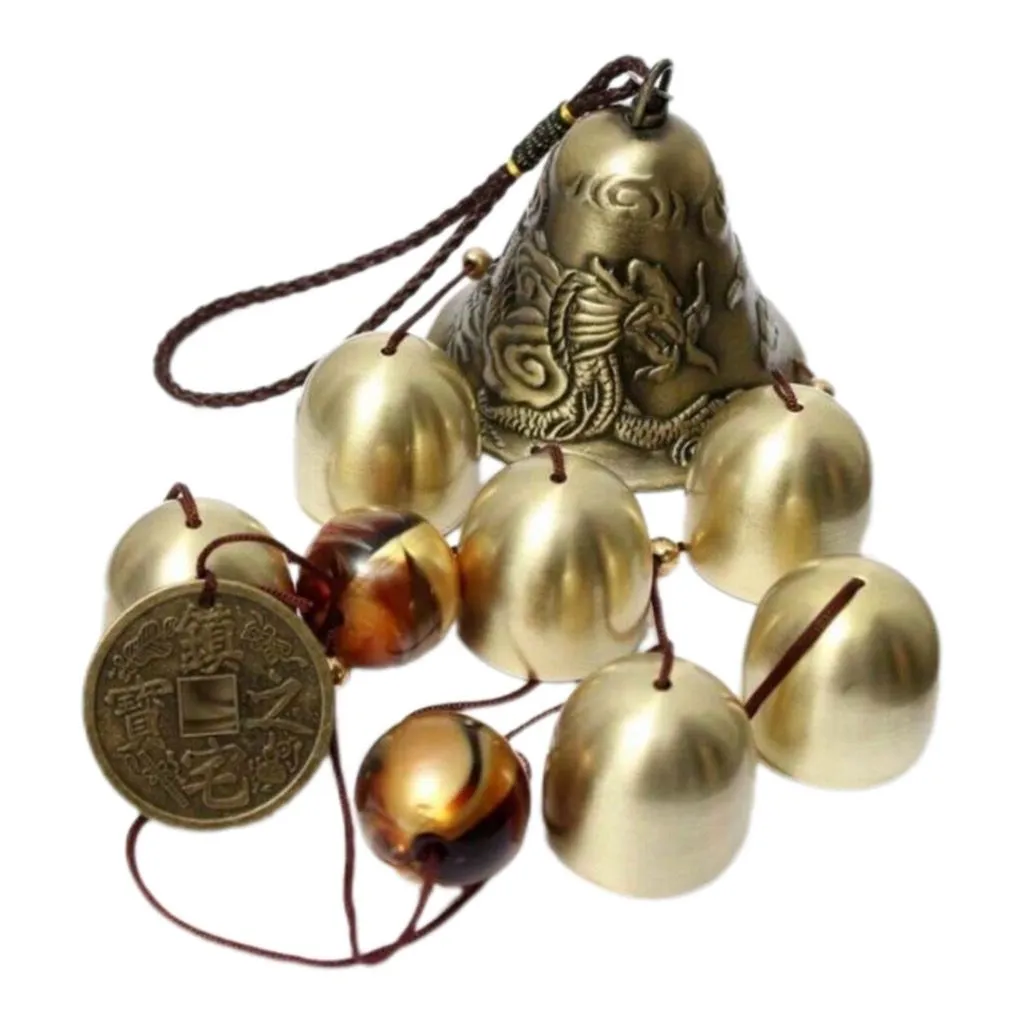 Lucky Wind Chimes With 6 Hanging Bells