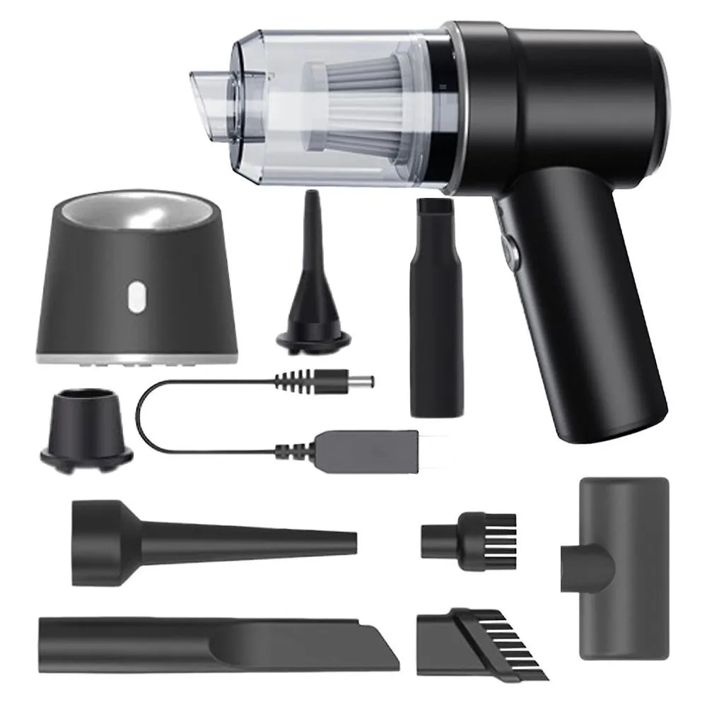 Automotive Multi Use Rechargeable Mini Vacuum Cleaner & Accessories (21cm)