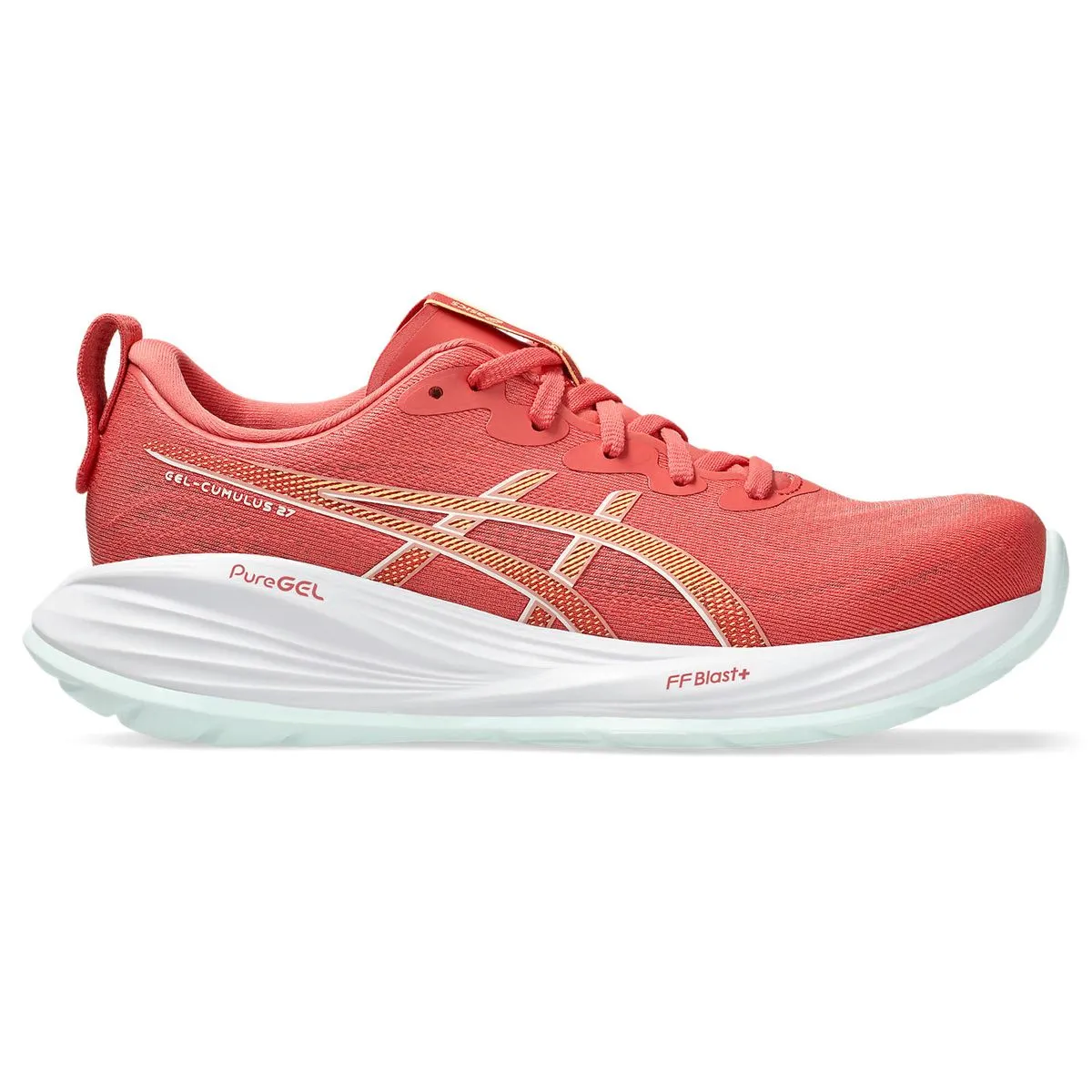 ASICS Women's GEL-CUMULUS 27 Road Running Shoes - Dark Pink Clay/Cream