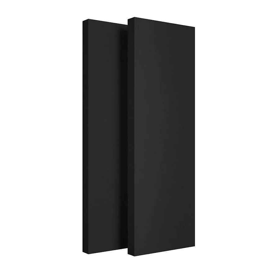 Narrow Acoustic Panels - NRC 0.95 - 120×40cm (2 Pack) - Black