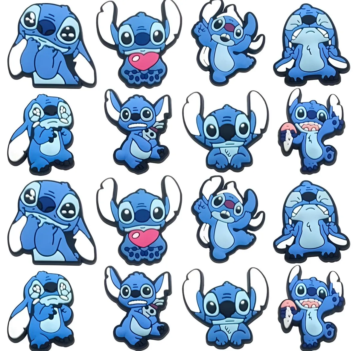 16 Piece Stitch Shoe Charms