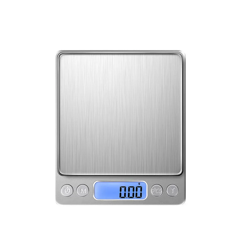 Digital Kitchen Scale 2000g/0.1g, 6 Measure Modes with 2 Trays, LCD Display