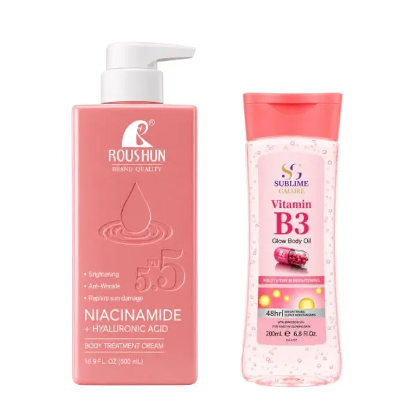 Sublime Galore - Niacinamide Body Cream & Vitamin B3 Oil Duo
