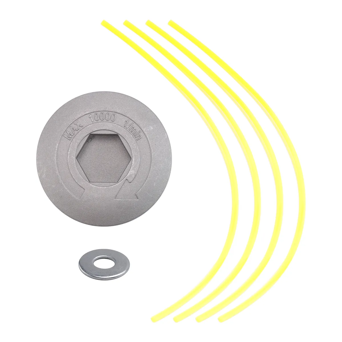 Universal Aluminum Grass Trimmer Head With 4 Lines Brush Cutter Head