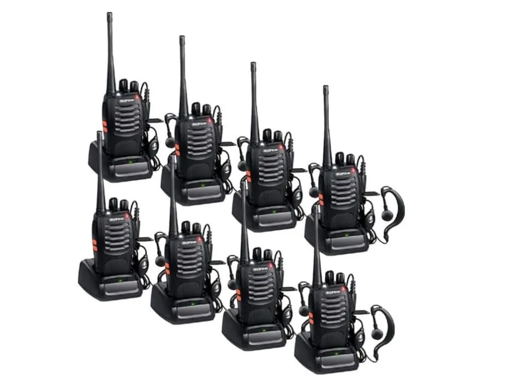 16 Channel UHF 400-470 MHz Walkie Talkies - 5 W Two Way Radios with VOX,