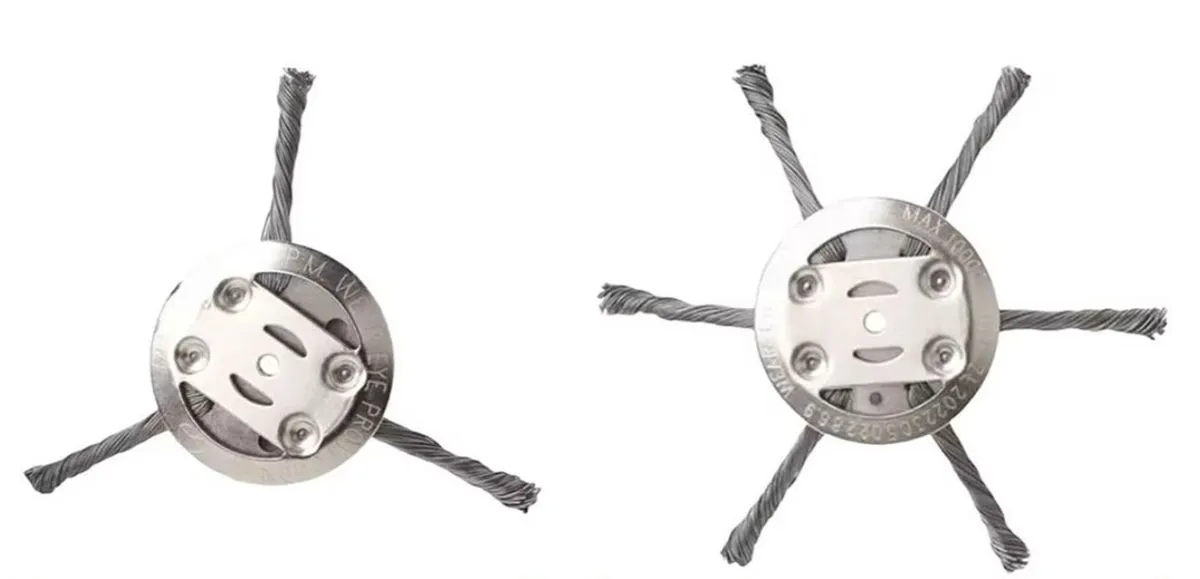 2 x Steel Wire Trimmer Head 6-Inch For Electric Cordless Weed Eaters