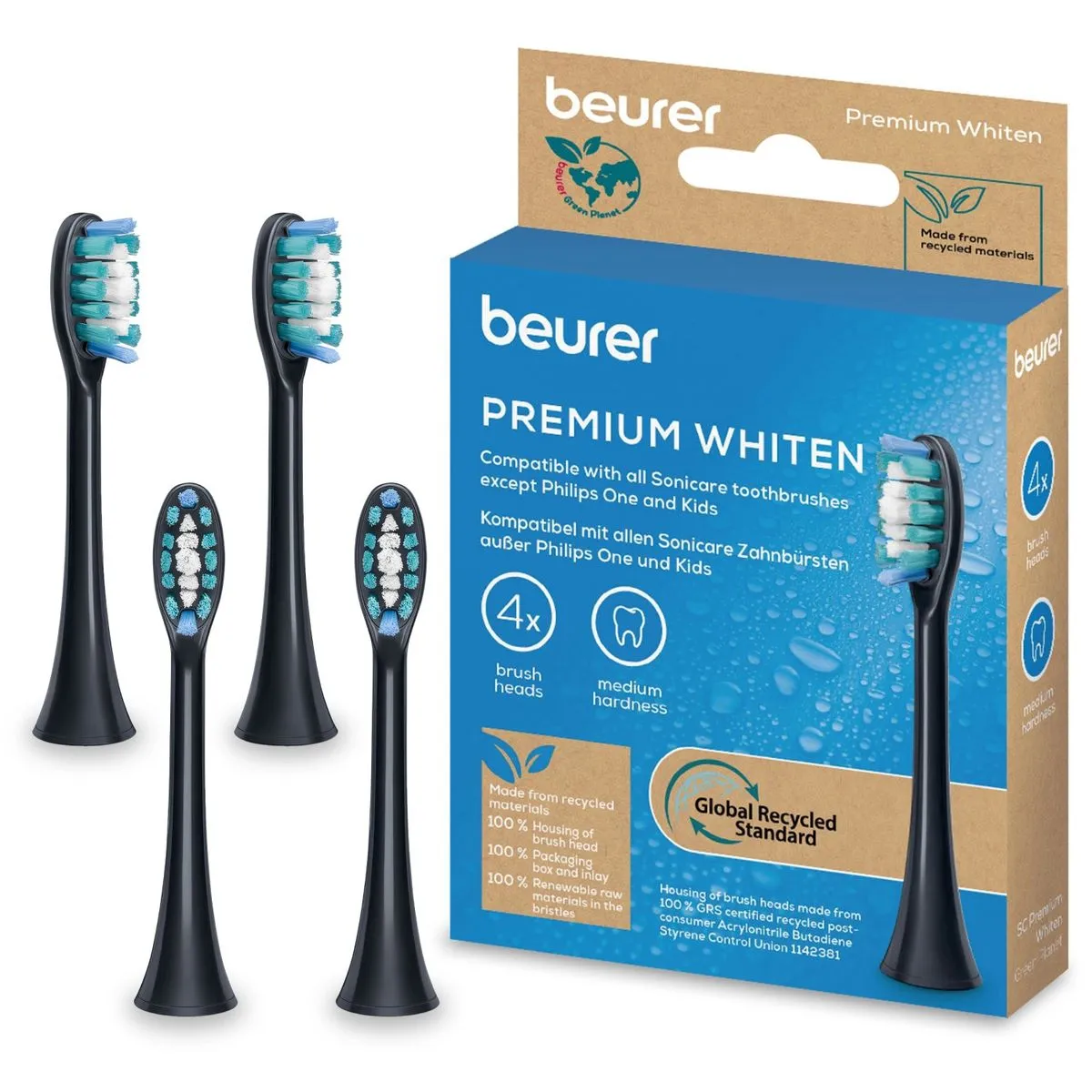Beurer Toothbrush Heads Also Compatible with Philips Sonicare: Whiten