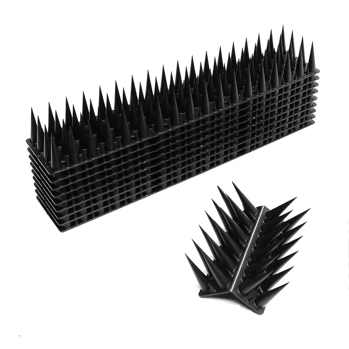 Bird Spikes 10 Piece Set, For Deterring Animals From Gardens And Roofs