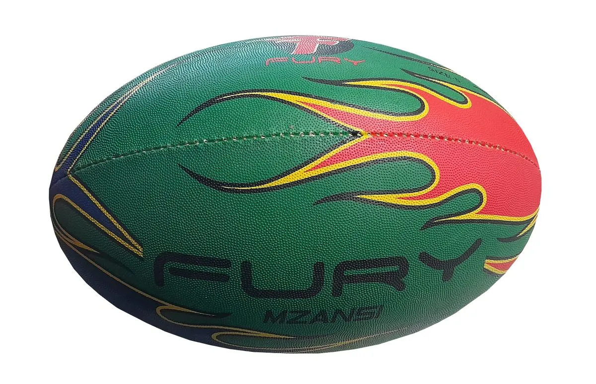 Fury Mzansi Rugby Ball - Green