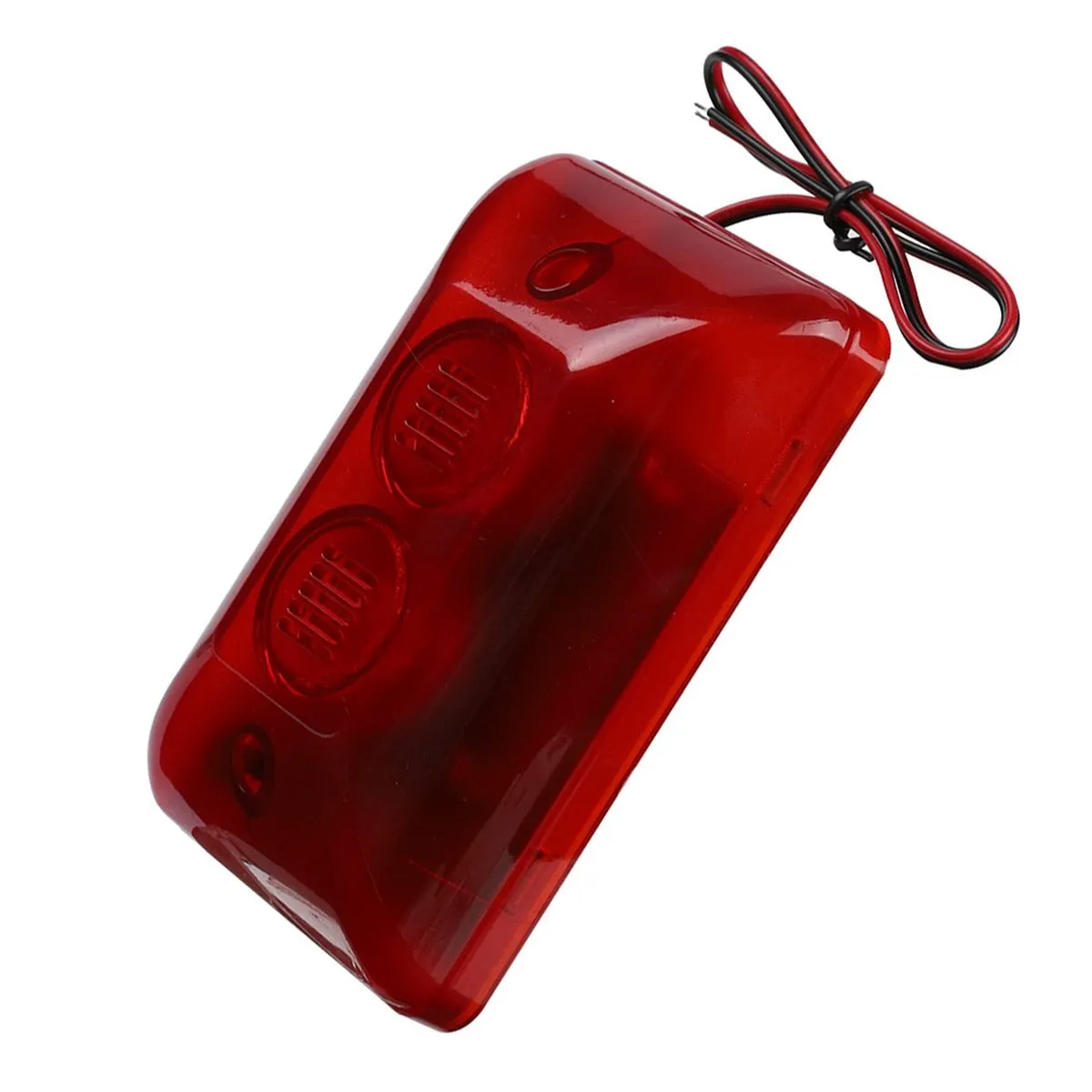 Red Strobe Siren Alarm 12V 15W for Home
