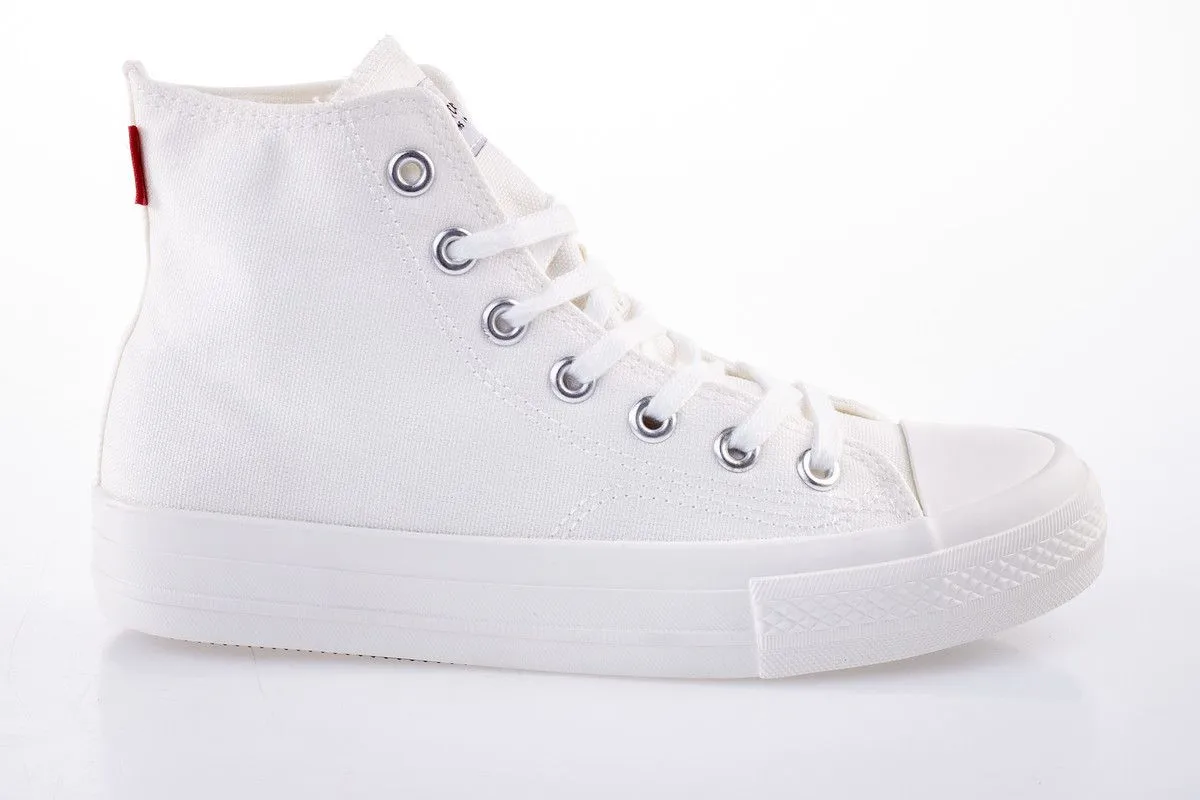 Carrera Men's Hi-Top Corta Canvas Sneakers-Total White