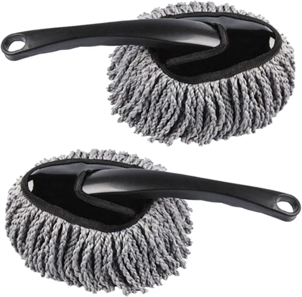 Car Interior Duster Brush Set 2pcs Microfiber Car Cleaning Mop for Dusting
