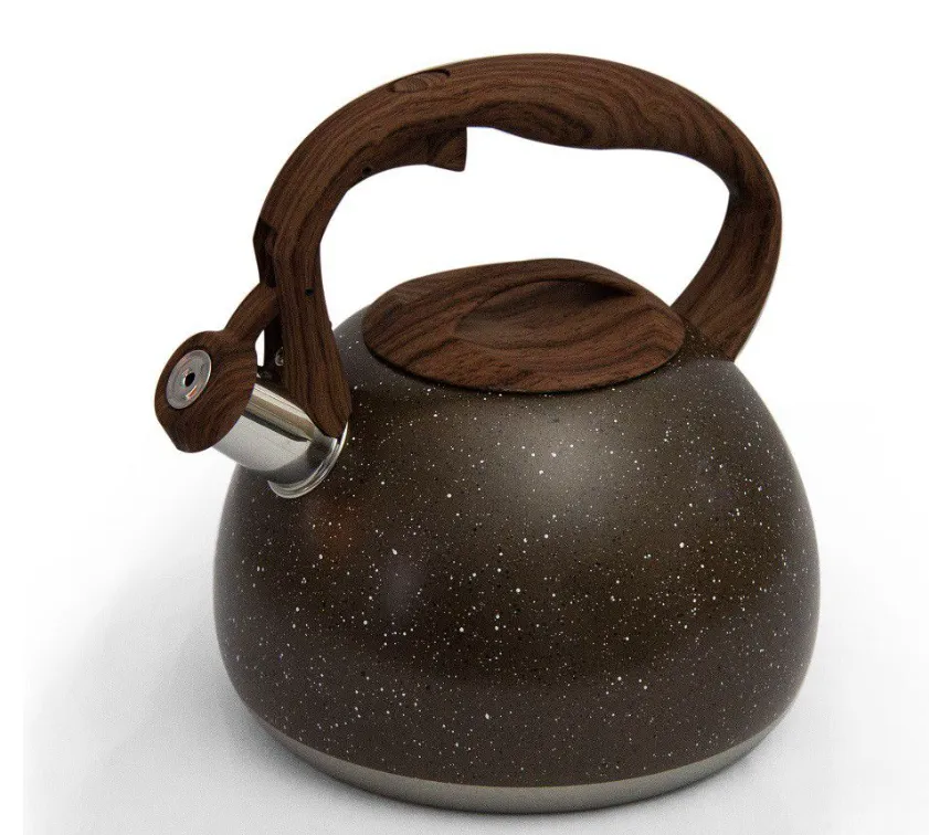 Whistling Kettle Stove Top 3.5 Litre - Brown