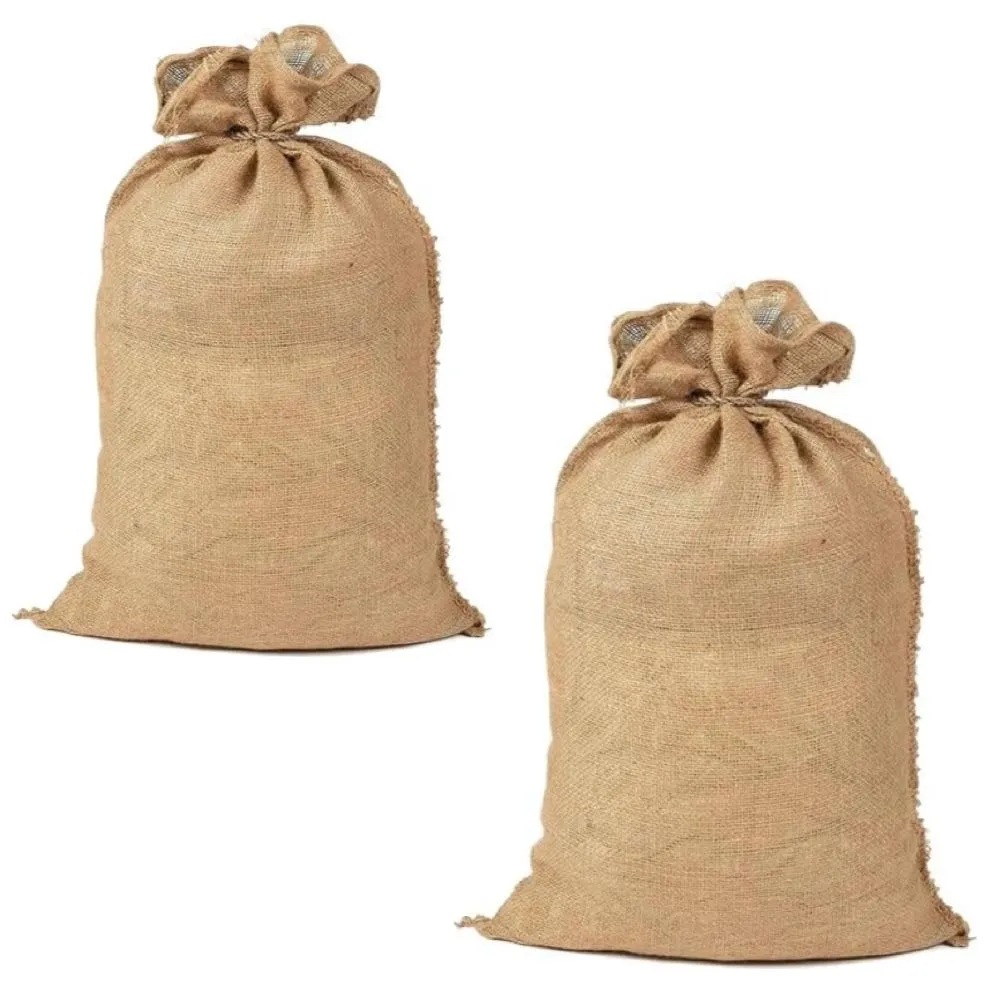 Kitchen Universal Jute Bag, Potato Bag, Storage and Plant Protection Set of 2