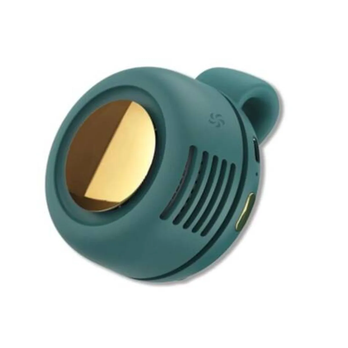 Rechargeable Mini Bladeless Clip Fan, 3-Speed Cooling Fan, Green