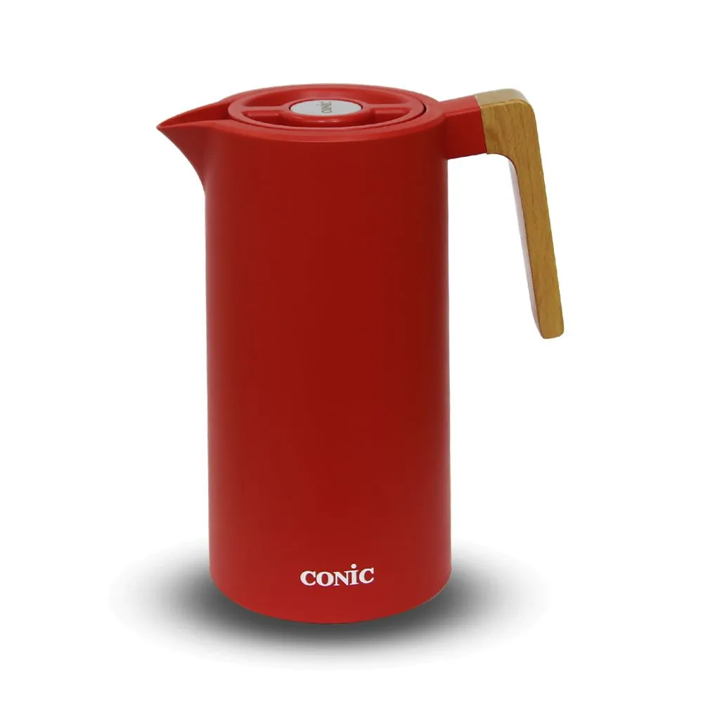 Conic 1.0 Liter Vacuum Flask - Red