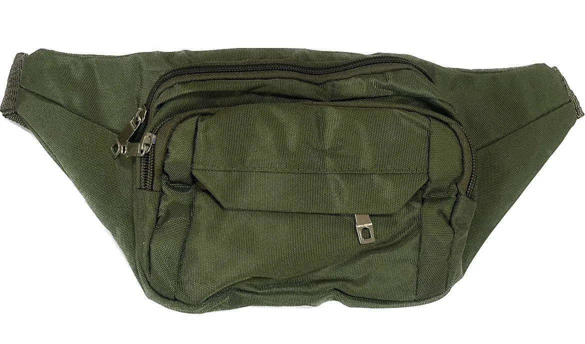 Hip Belt Money Bag for Travel - Green