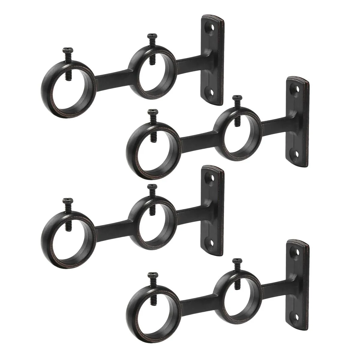 Adjustable Double Curtain Rod Brackets For Diameter Below 1 1 Inch