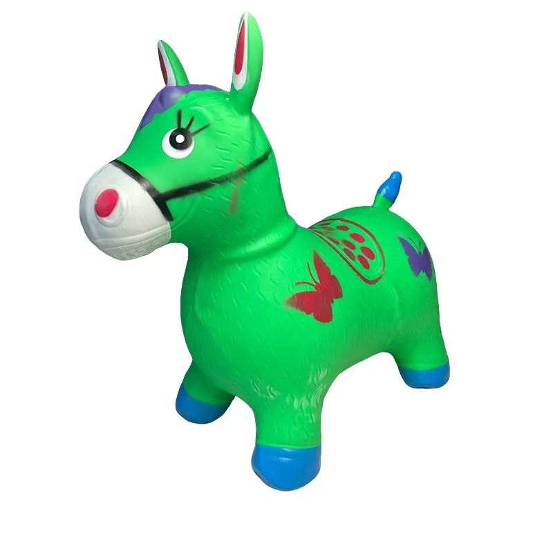 Children's Indoor and Outdoor Inflatable Hopping Horse Toy - GREEN