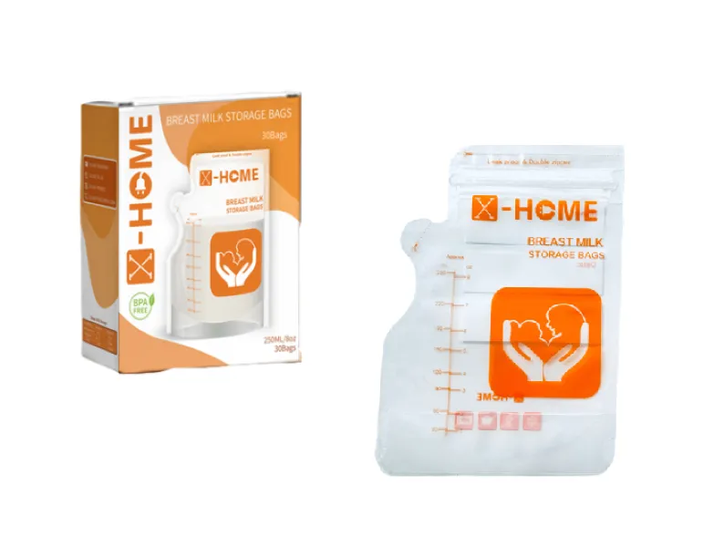 X-HOME Breast Milk Storage Bags 250ml/8oz - Set of 30