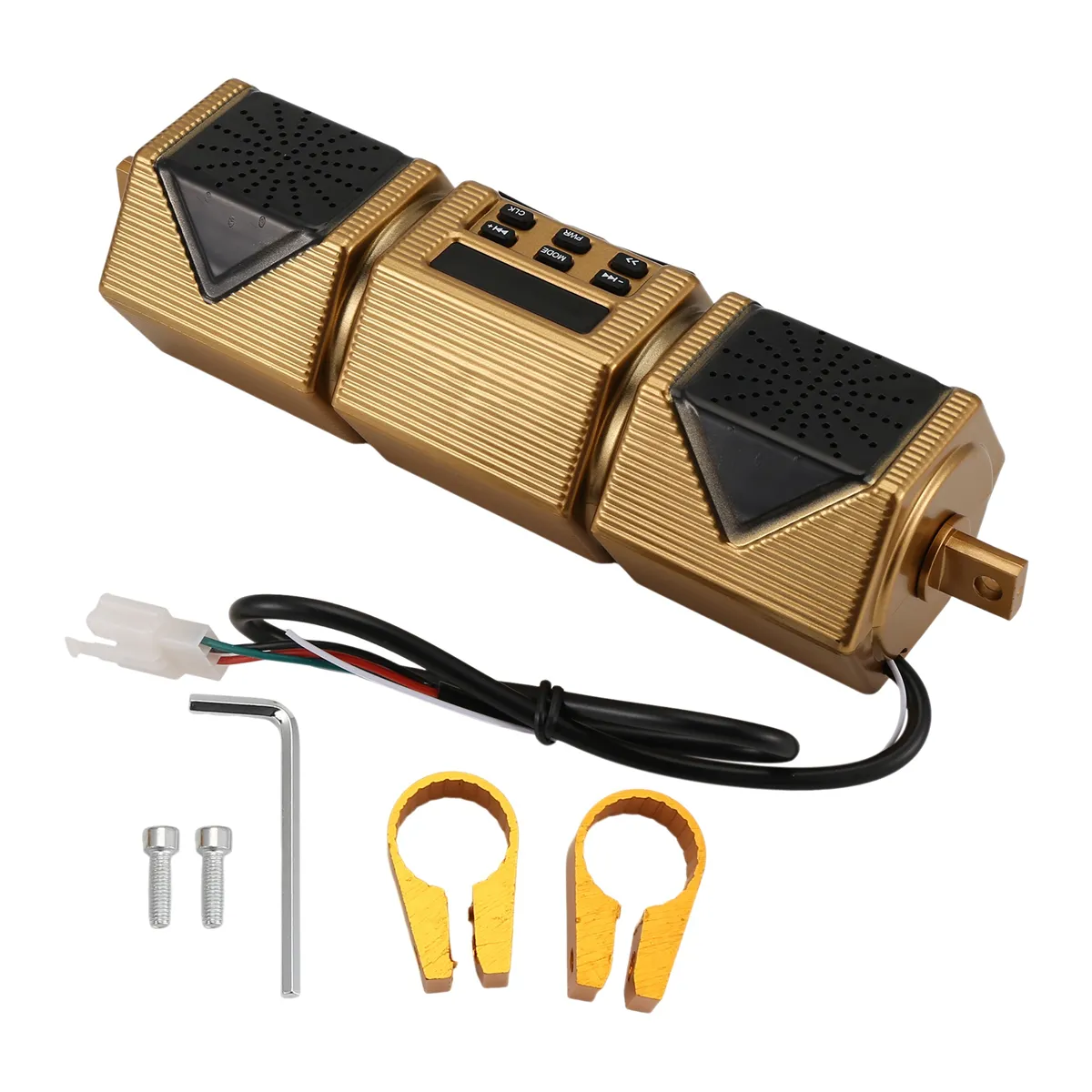 Motorcycle Mp3 Player Handlebar Speaker Bluetooth Music Fm Radio