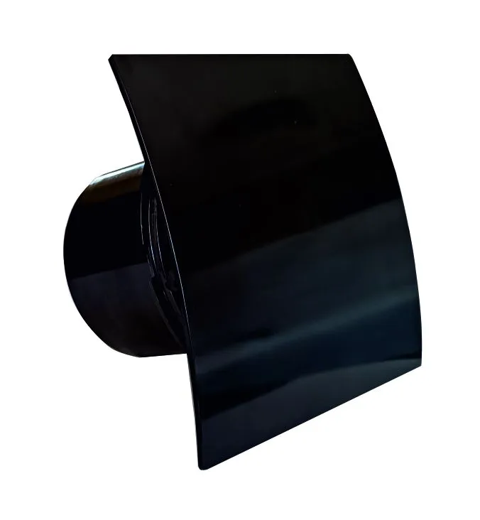 Extractor Ventilation Fan Bathroom Toilet Designer Black 100mm