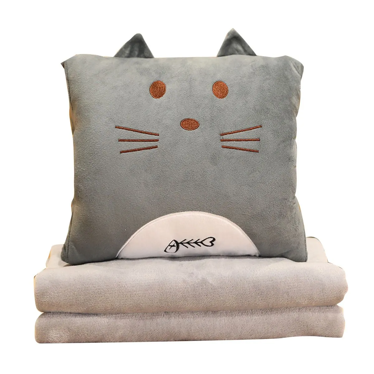Cat Pillow Blanket Hand Warmer Compatible With Office