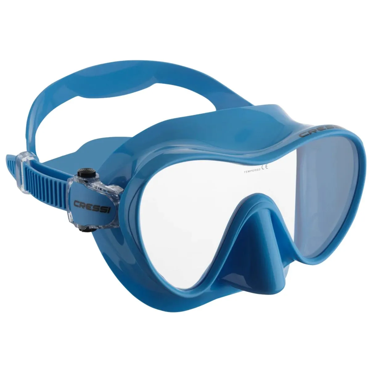 Scuba & Snorkelling Mask - Frameless Low-Volume F1 Mask | Cressi - Blue