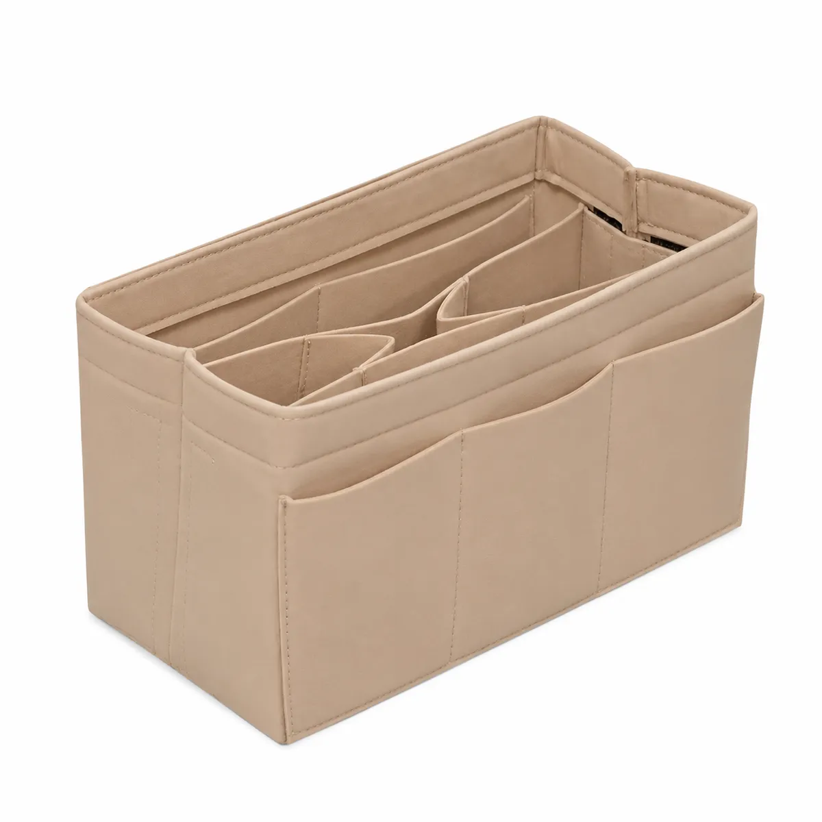 2-in-1 Felt Tote Bag Organizer Insert Handbag Shaper Multi-Pocket Storage