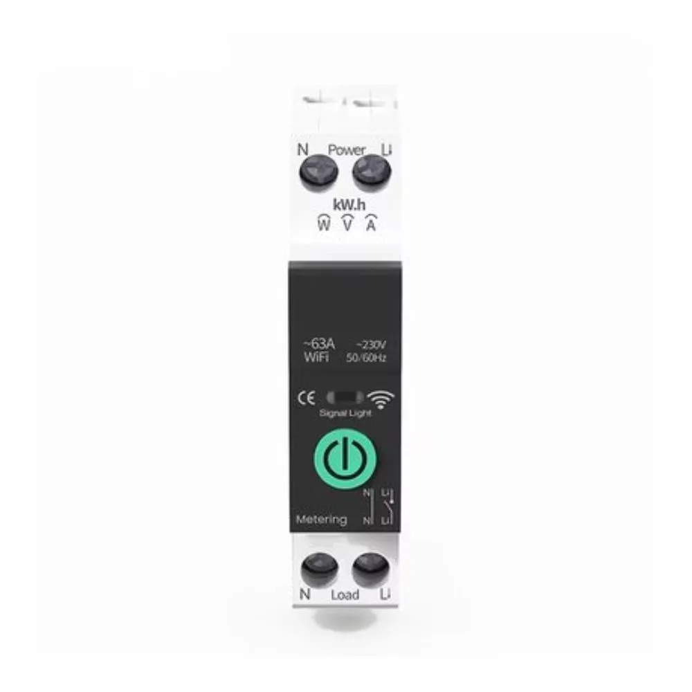 Upgraded Smart WiFi Geyser Timer with Energy Metering - Tuya App Compatible