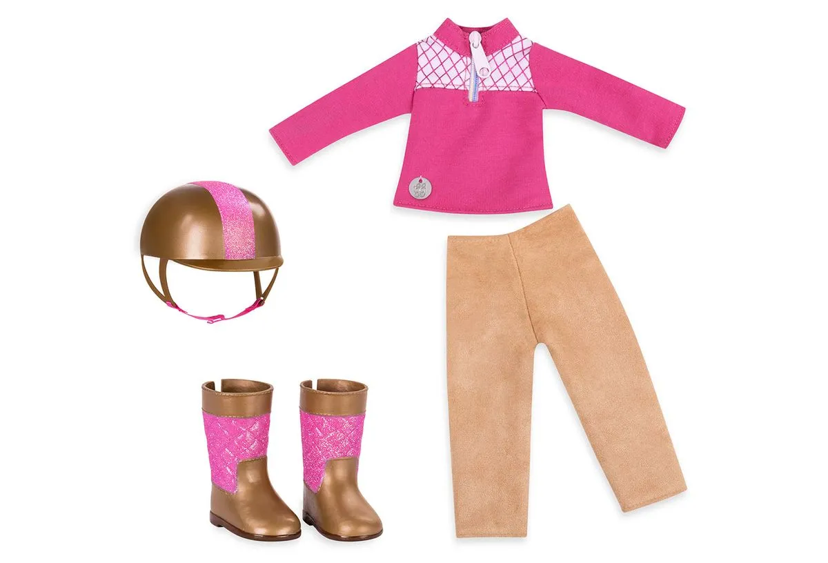 Glitter Girls Deluxe Equestrian Outfit - Ride and Shine for 14" Dolls