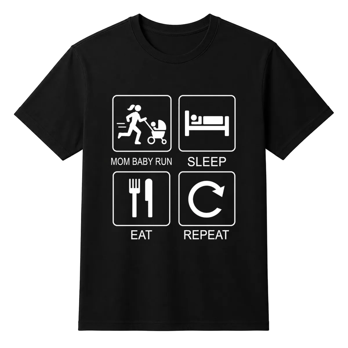 Mom Baby Run Unisex T-shirt