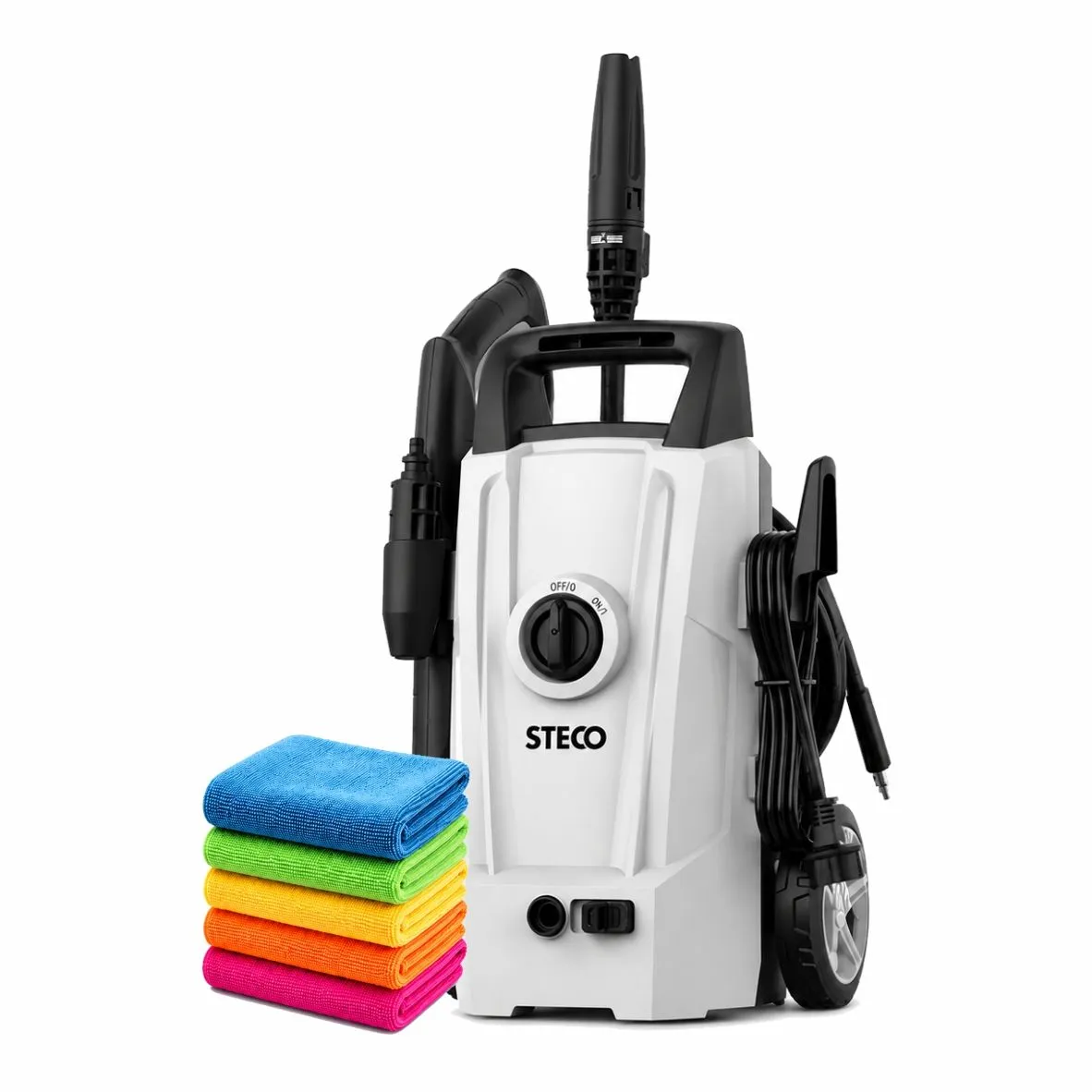 Steco High Pressure Washer and Microfiber Cloths