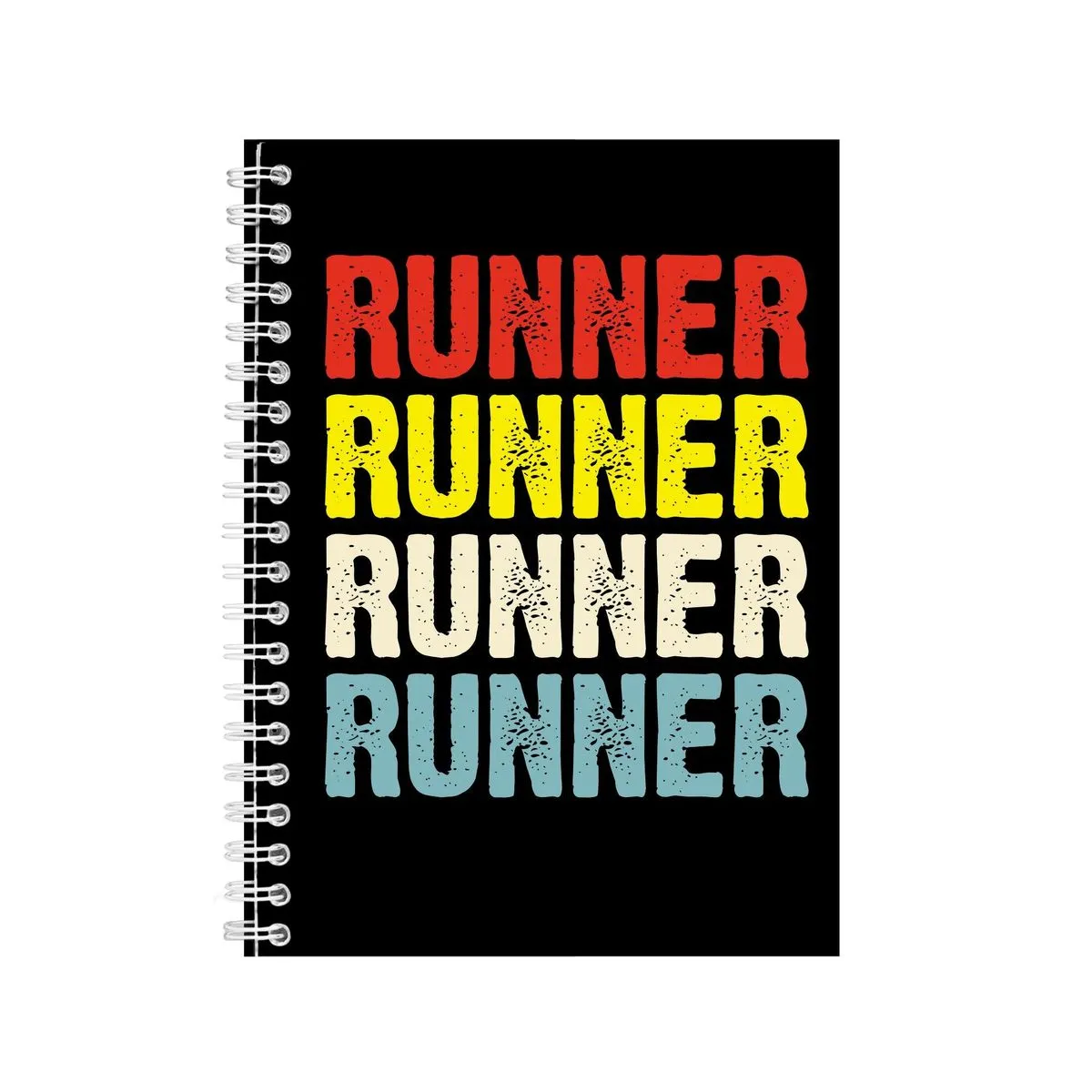 Runners A5 Notebook Spiral and Lined Running Graphic Saying Notepad Gift176