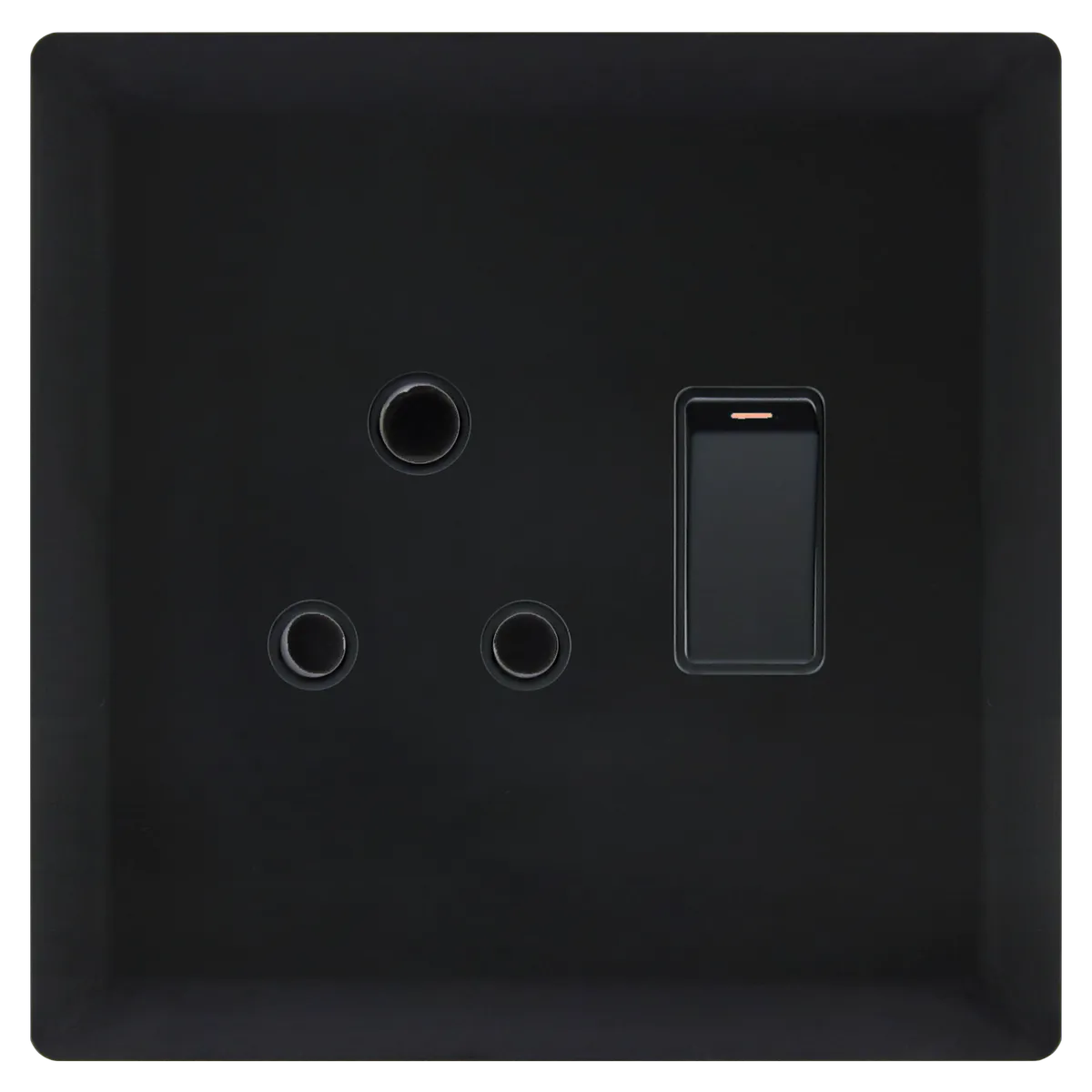 Single Socket 16Amp 4x4 - Black