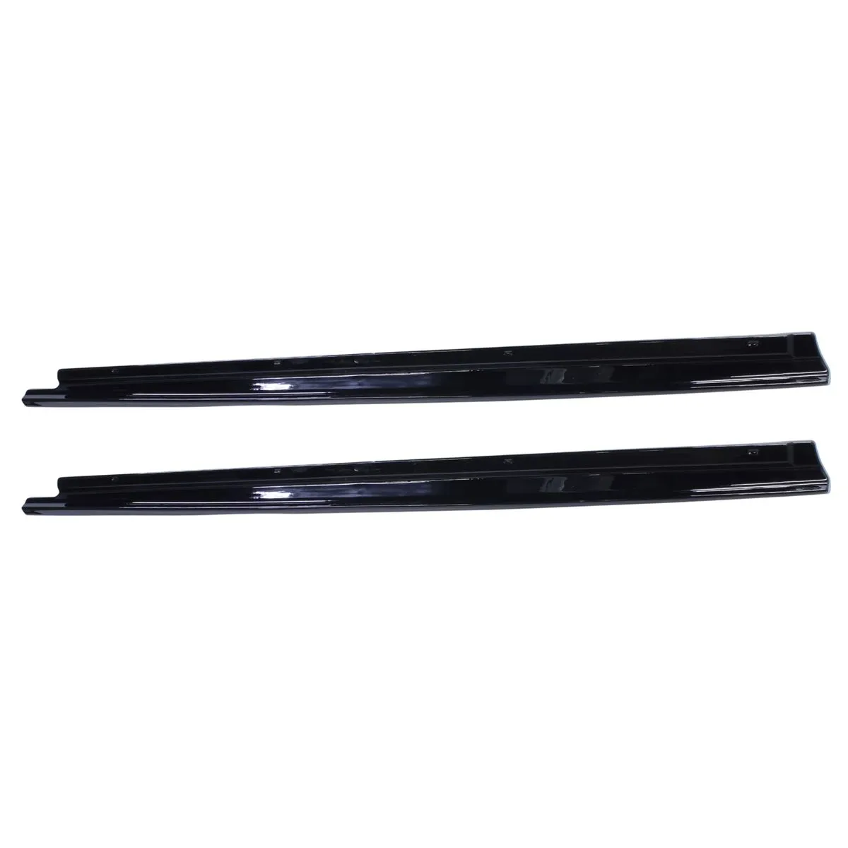 Side Skirts Compatible with VW Polo 9N/9N3/Vivo - Gloss Black - Set