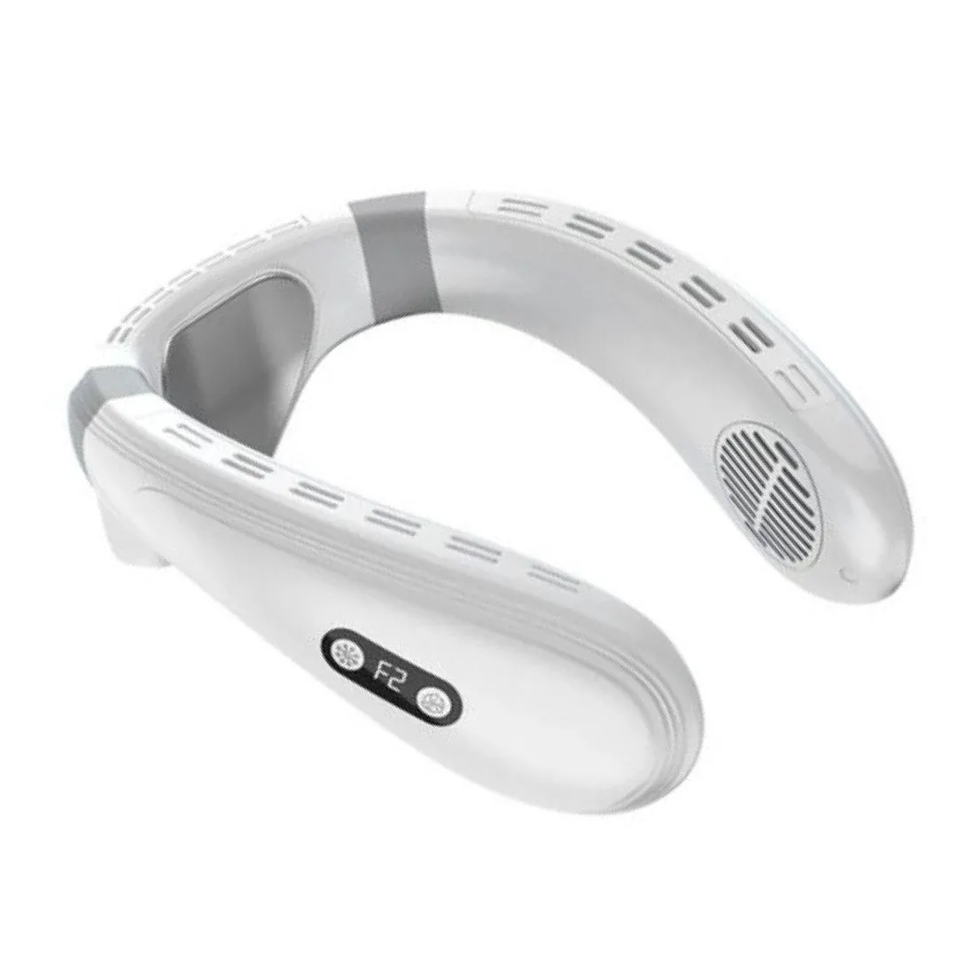 Premium Neck/Back Bladeless Portable Fan - White