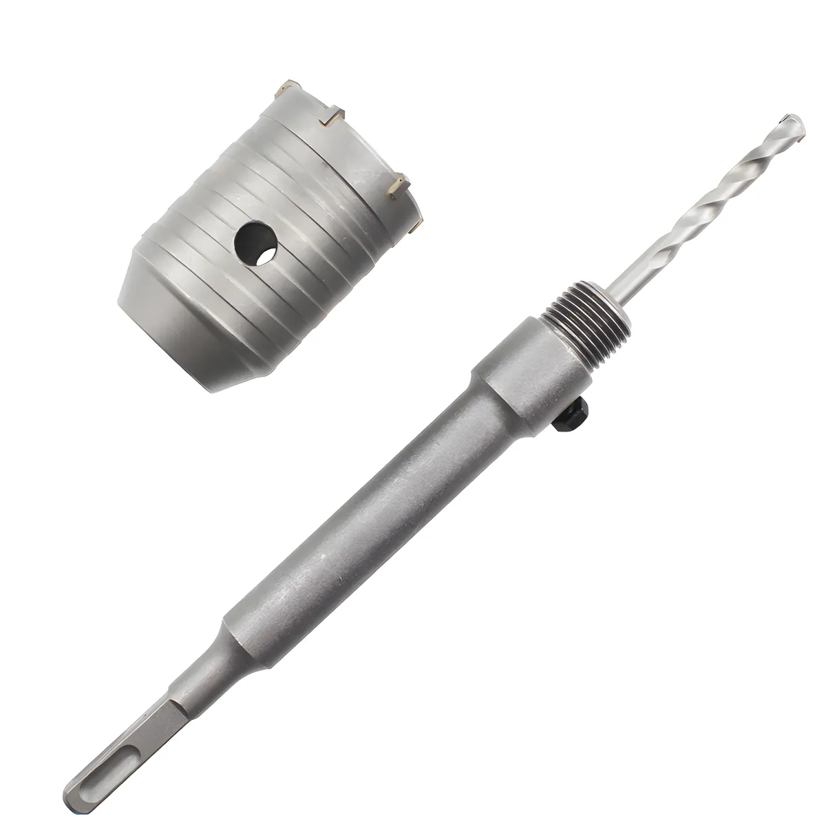 Hollow Core Bit 40×73mm & SDS Adaptor 200mm Hollow Drill Bit Set Wall Drill