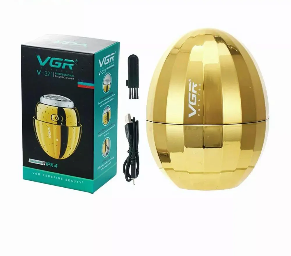 VGR V-321 Egg-Shaped Electric Shaver For Men Beard Trimmer Electric Razor