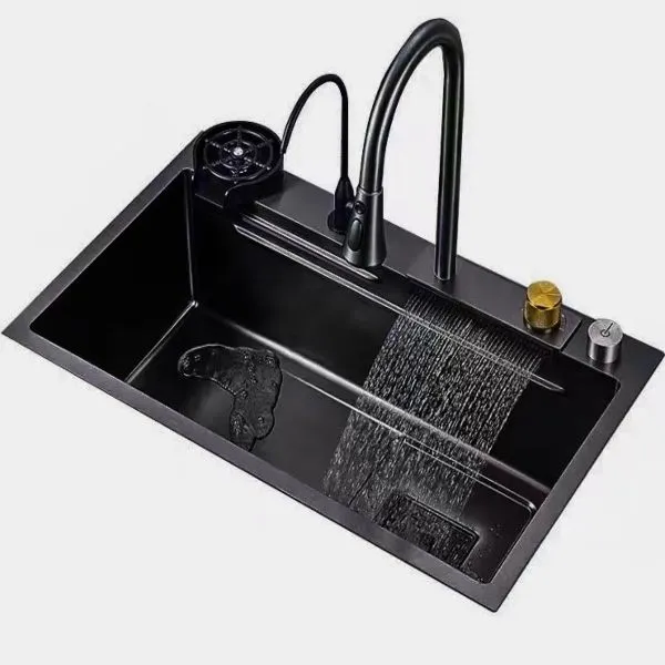 Waterful Stainless Steel Whole Set Kitchen Sink (Long:75CM)