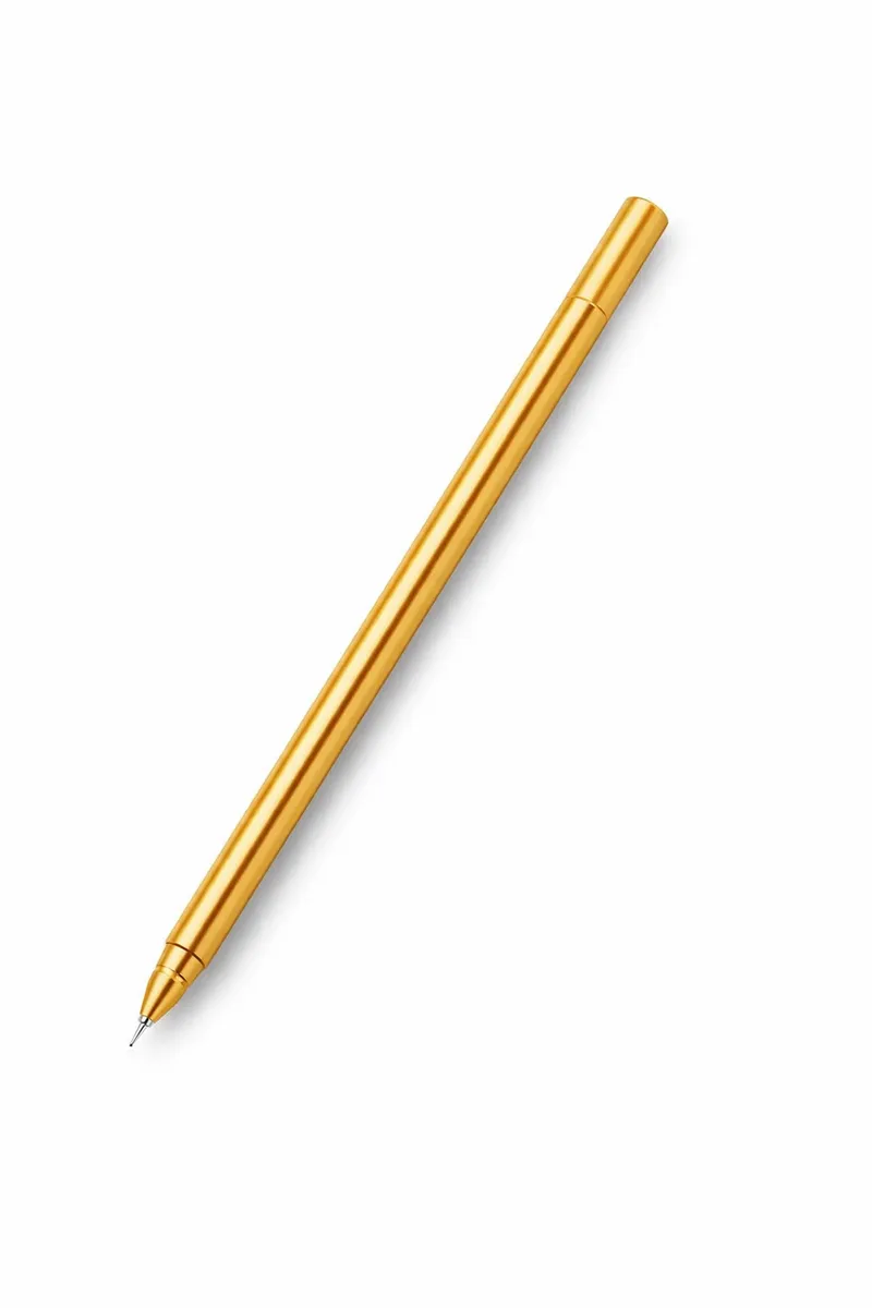 Golden Sleek Black Gel Pen Slim Signature Wedding Gift Office Stationery