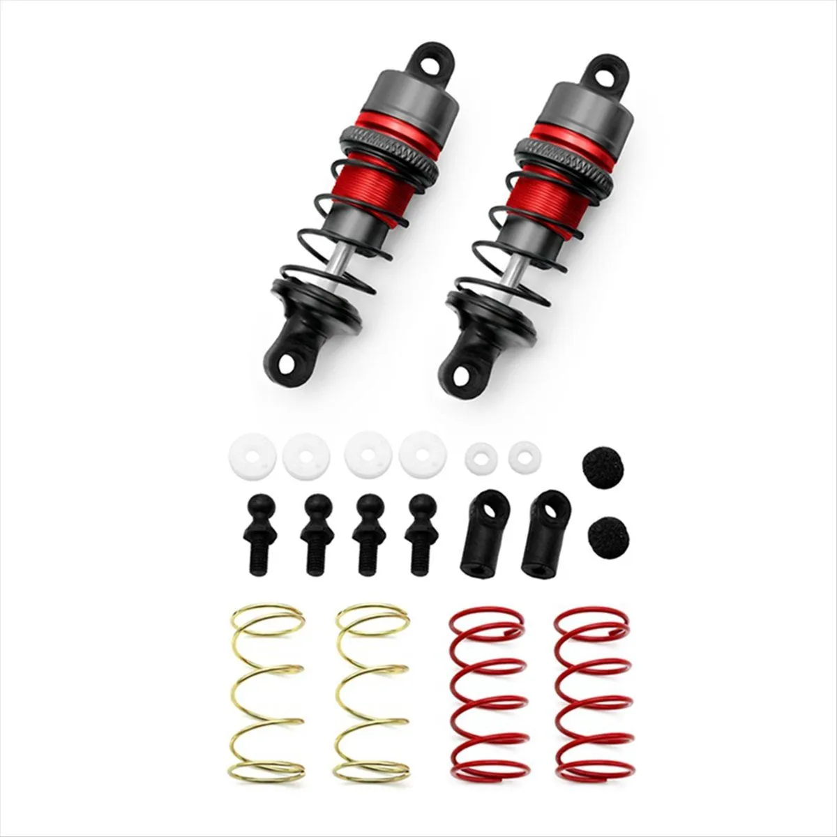 1/10 Metal Hydraulic Shock Absorbers Rc Remote Control Car Red
