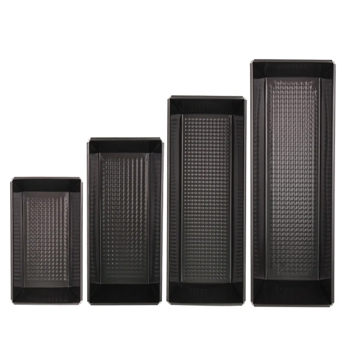 4 Piece Toast Mold Non-stick Cake Mold Baking Tray Kit Rectangle Bread Pan