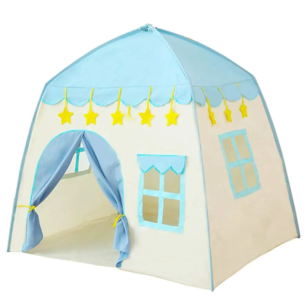 Kids Princess Castle Play Tent - Blue