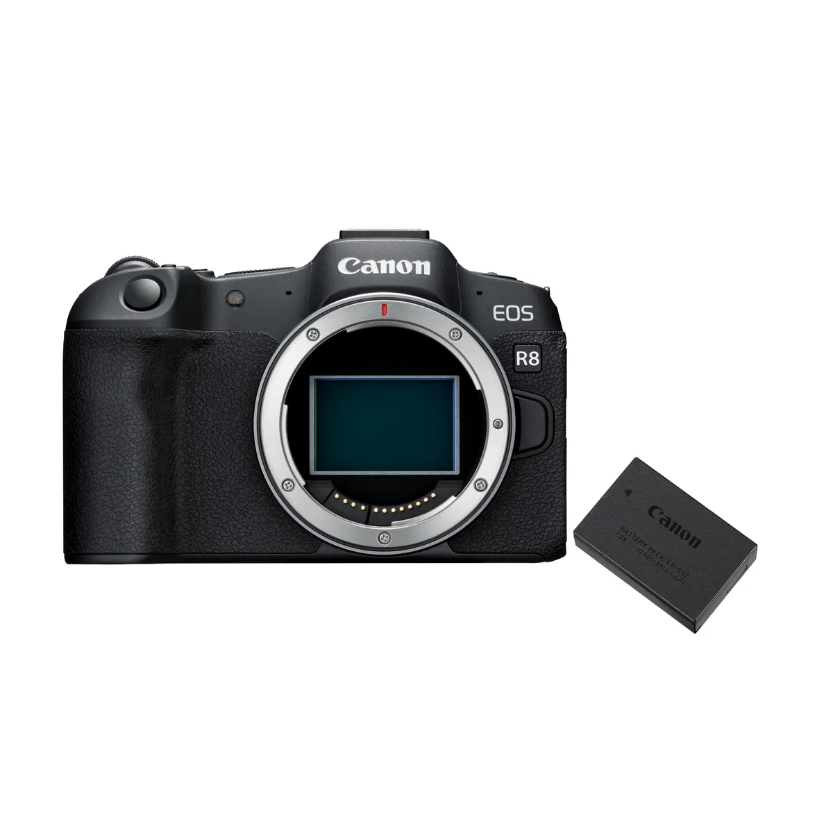 Canon EOS R8 Mirrorless Camera Body + Extra LP-E17 Battery