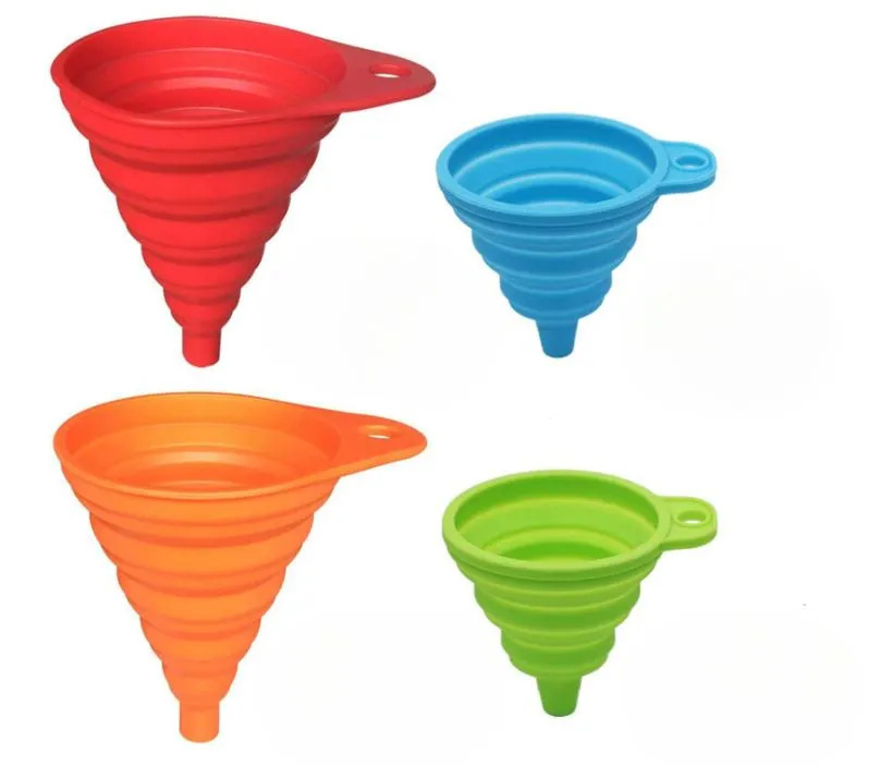 Kitchen Funnel Set 4 Pack, Small and Large, Kitchen Gadgets Accessories